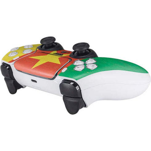 Cameroon Flag Distressed PS5 Controller Skin